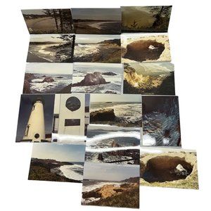 Oregon Coast Found Photos Lot of 17 Vintage Snapshots 1994 Lighthouse Ocean